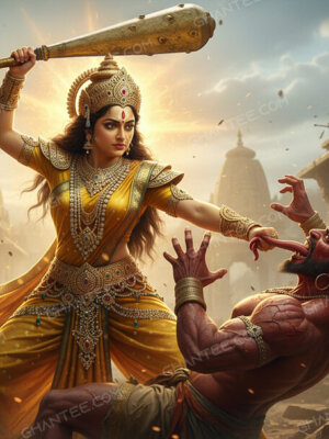 mata Baglamukhi 8k image wallpaper