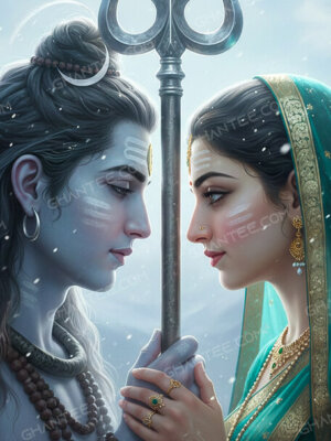 mahadev and parvati wallpaper 4k