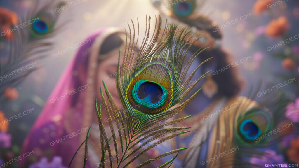 krishna mor pankh wallpaper hd 4k