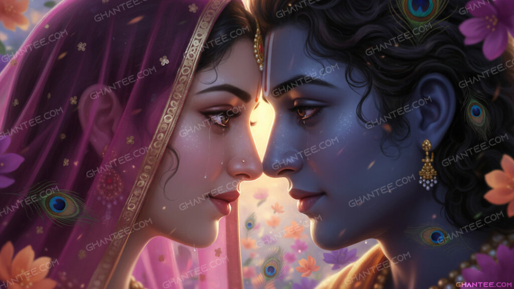 radha krishna eyes wallpaper