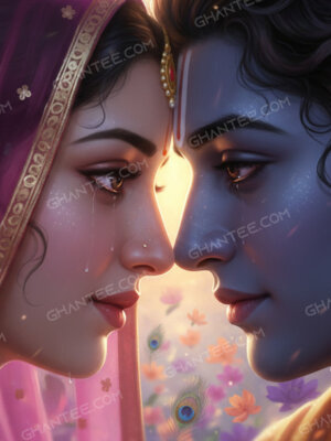 radha krishna eyes wallpaper