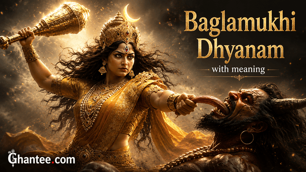 Baglamukhi Dhyanam with meaning