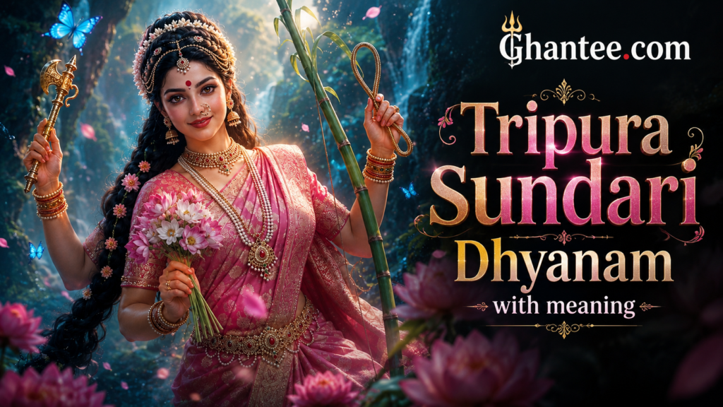 Tripura Sundari Dhyanam with meaning