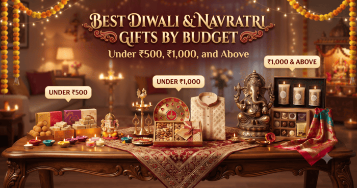 Best Diwali & Navratri Gifts by Budget — Under ₹500, ₹1000, and Above