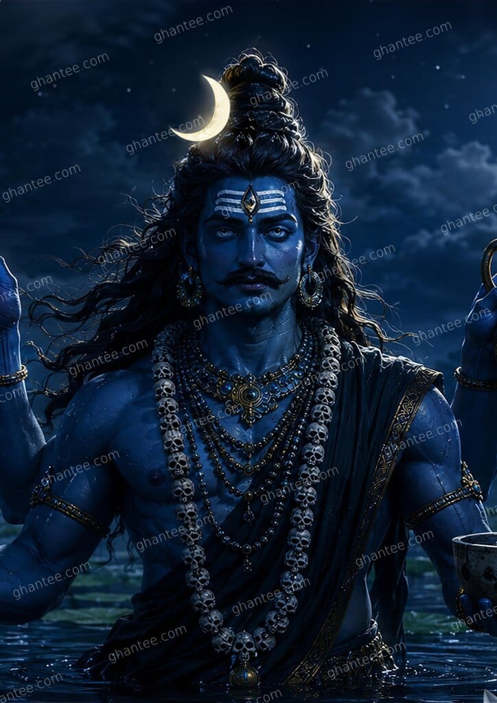 Asitanga Bhairav Wallpaper — A2 Print (Print Ready)