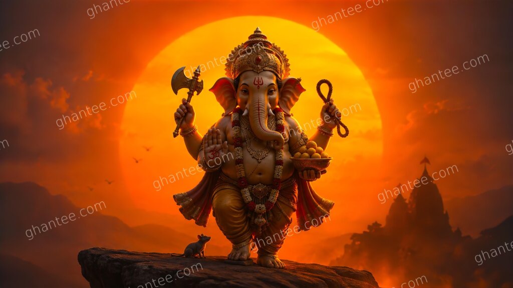 Ganpati Bappa Wallpaper 4K — HD Desktop Wallpaper (1920x1080)