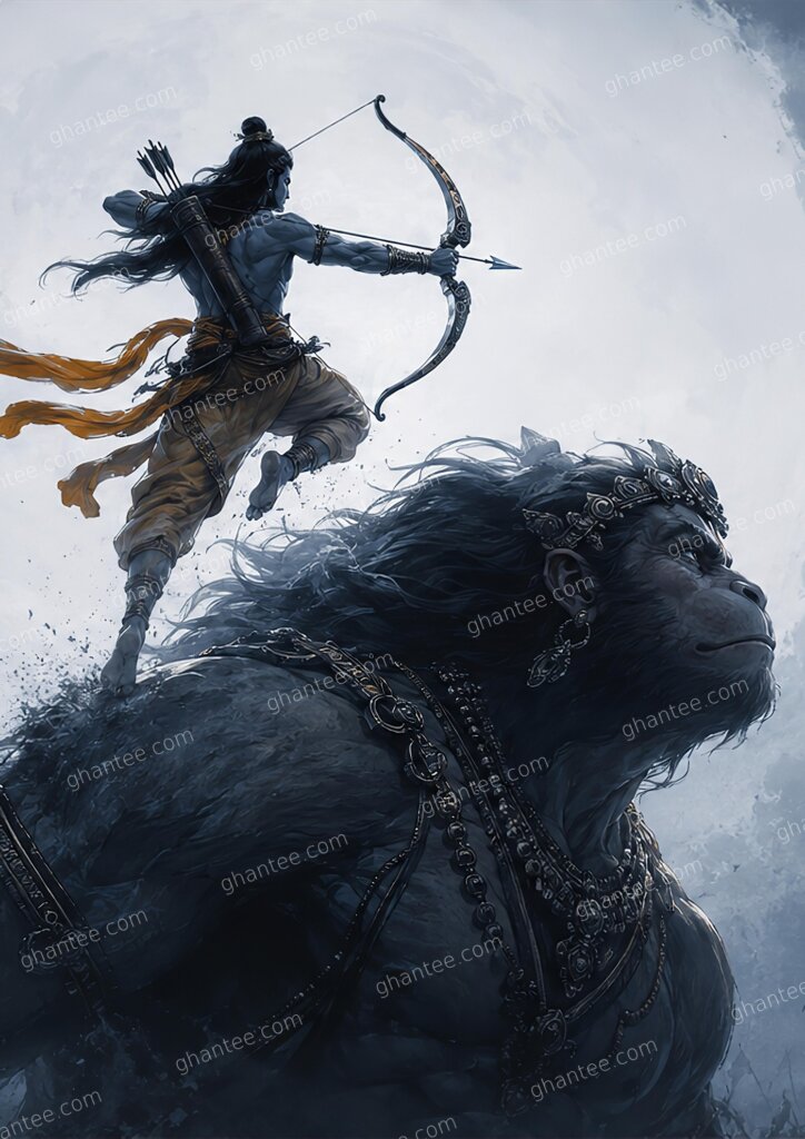 Hanuman Wallpaper 4K — A3 Print (Print Ready)