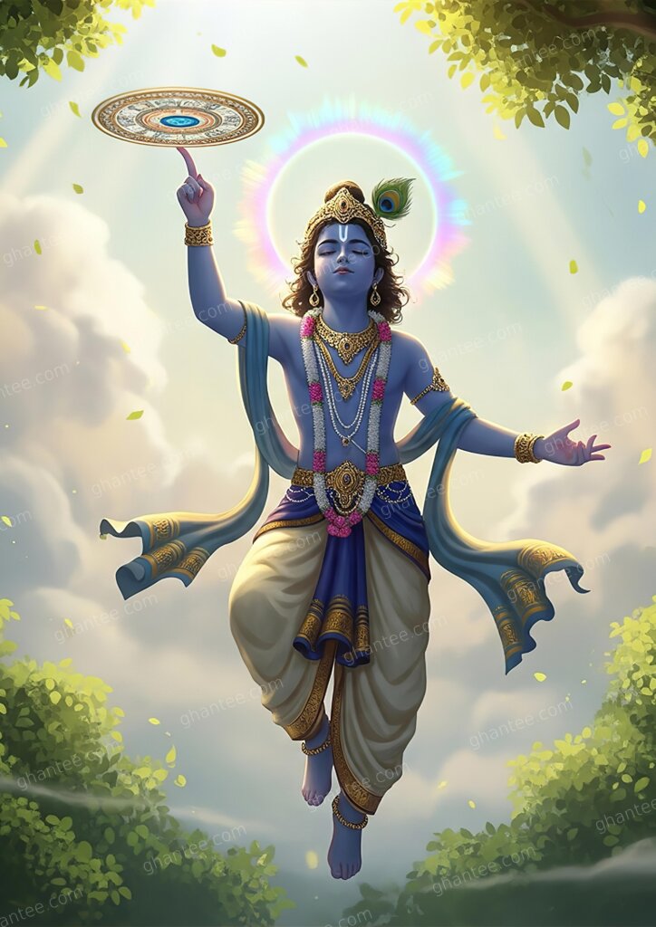 Ultra HD Krishna Wallpaper for PC — A3 Print (Print Ready)