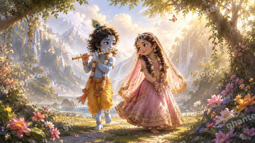 Cute Radha Krishna Wallpaper — HD Desktop Wallpaper (1920x1080)