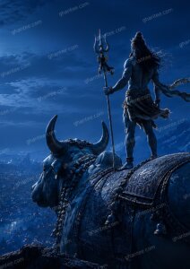 Har Har Mahadev Wallpaper — A2 Print (Print Ready)