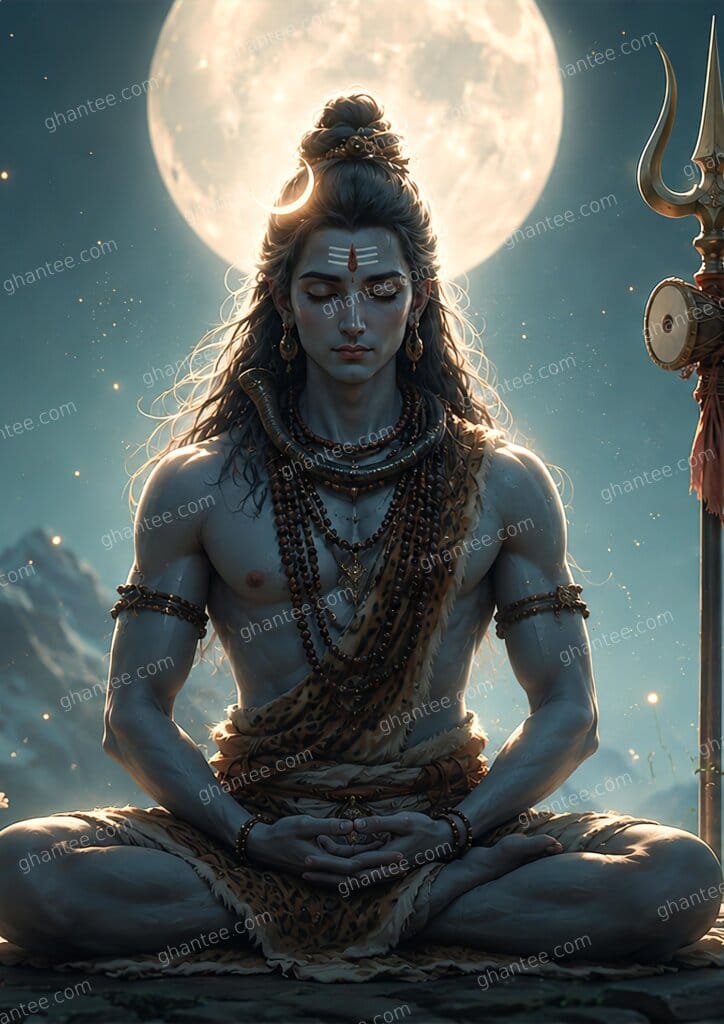 Shiva Wallpaper 4K — A3 Print (Print Ready)