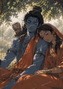 Lord Ram Wallpaper 4K — A2 Print (Print Ready)