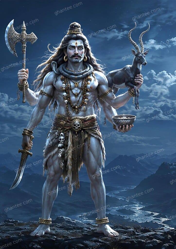 Ruru Bhairav Wallpaper — A3 Print (Print Ready)